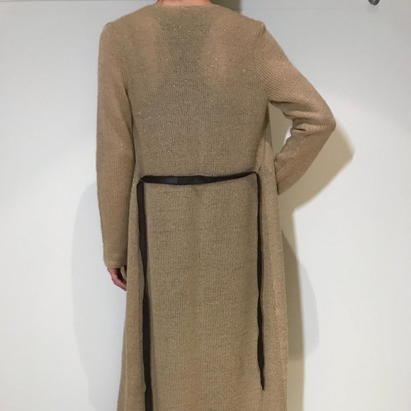 long sleeve brown duster cardigan - Picture 5 of 7